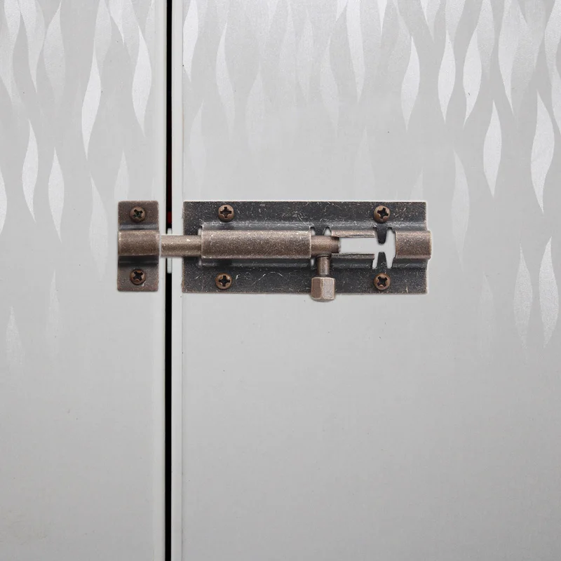 Barrel Bolt Lock,3'' Door Security Slide Latch Lock,Thickened Door Latch Lock,Stainless Steel Slide Lock with Screws 2 Pcs