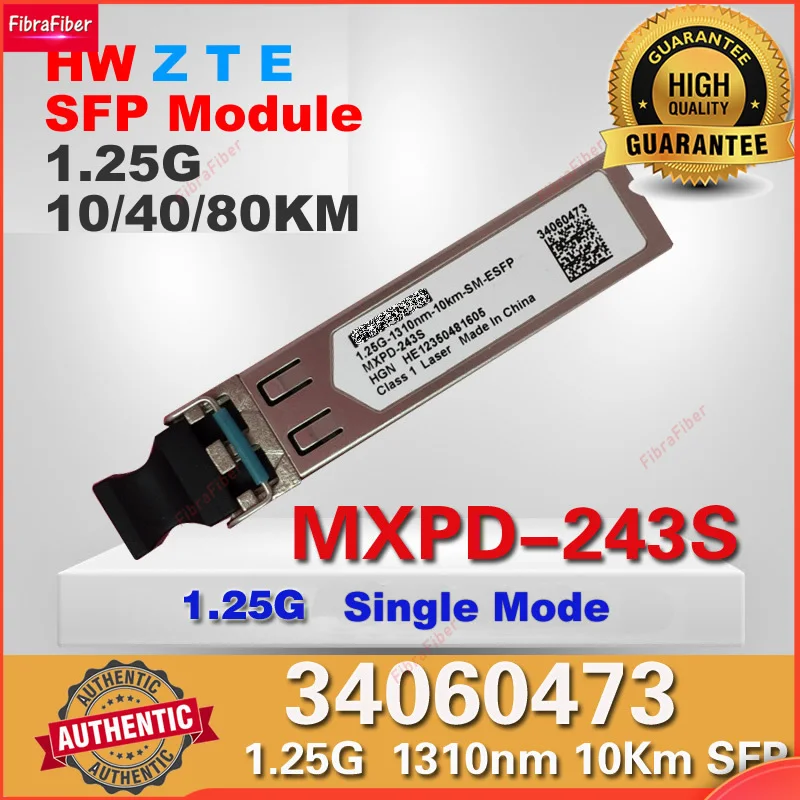 Оригинальная гарантия OLT модуль Hua wei Z T E 1 25g 10km 40km 80km - 1310nm sm однорежимный SFP