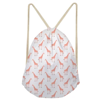 

Patchwork-tropical-safari Drawstring Bag Pouches Packages For Gift Jewelry Assorted Bag Girl Animal Small Pouches Soft Gifts Bag