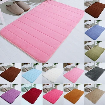 

Bathroom Absorbent Soft Memory Foam Mat Bath Bedroom Floor Shower Rug Decor Tapis antidérapant