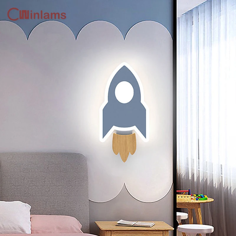 LED Maan Wandkandelaar Binnen met Astronaut Decoratie