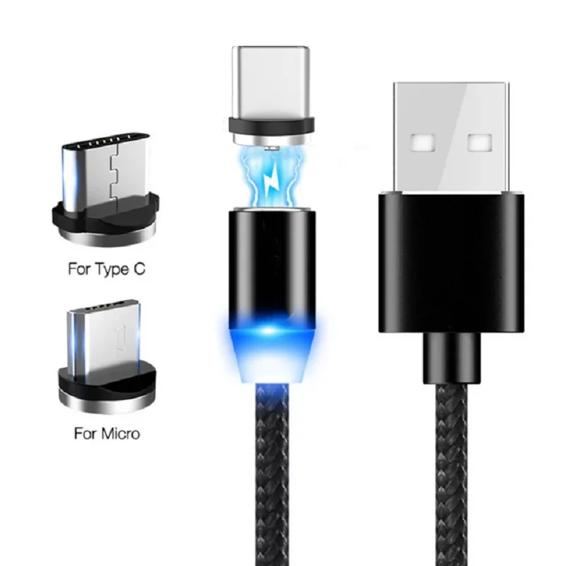 1 м 5 2 USB Магнитный зарядный кабель адаптер объектива для камер Micro Type-C зарядки Huawei