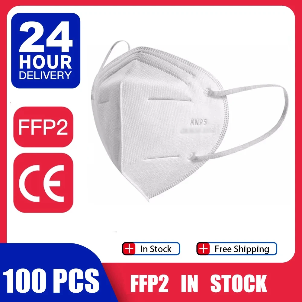 Маски FFP2 KN95 пылезащитные противотуманные дышащие Фильтрационные маски ffp2 ffp2reable