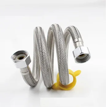 

Free Shipping YUJIE JYHY1052 304 stainless steel hose explosion-proof hot and cold water inlet pipe 4-branch braided pipe