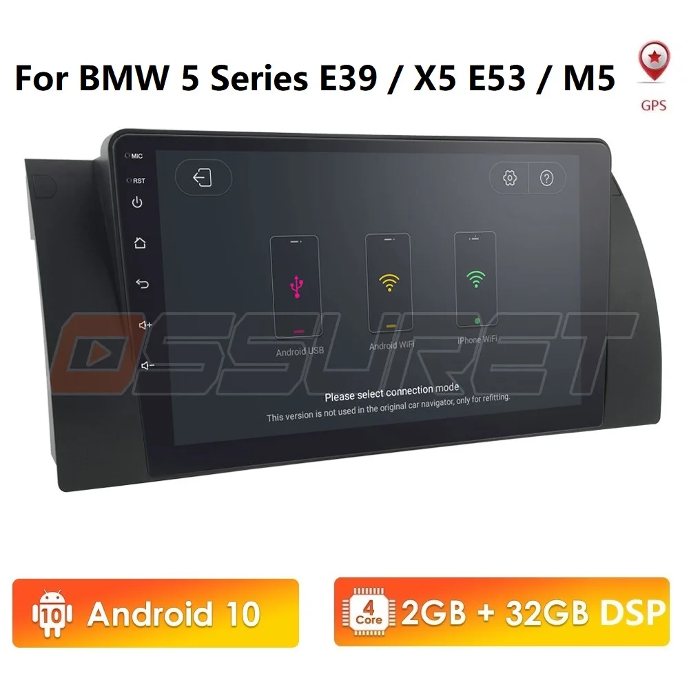 4/8Core Android 10 1Din автомобиль не dvd плеер для BMW E39 X5 M5 E38 E53 мультимедиа аудио стерео