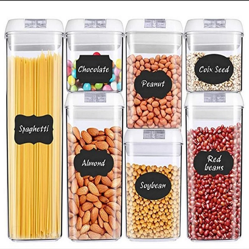 

Kitchen Food Storage Container Box Plastic Candy Box Fruit Basket Grain Transparent Sealed Cans Multi-Capacity Kitchen Supplies