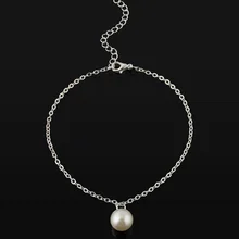 Европа и Америка новые продукты Лето универсальный модный простой жемчужный браслет для ног украшения для ног Jk029