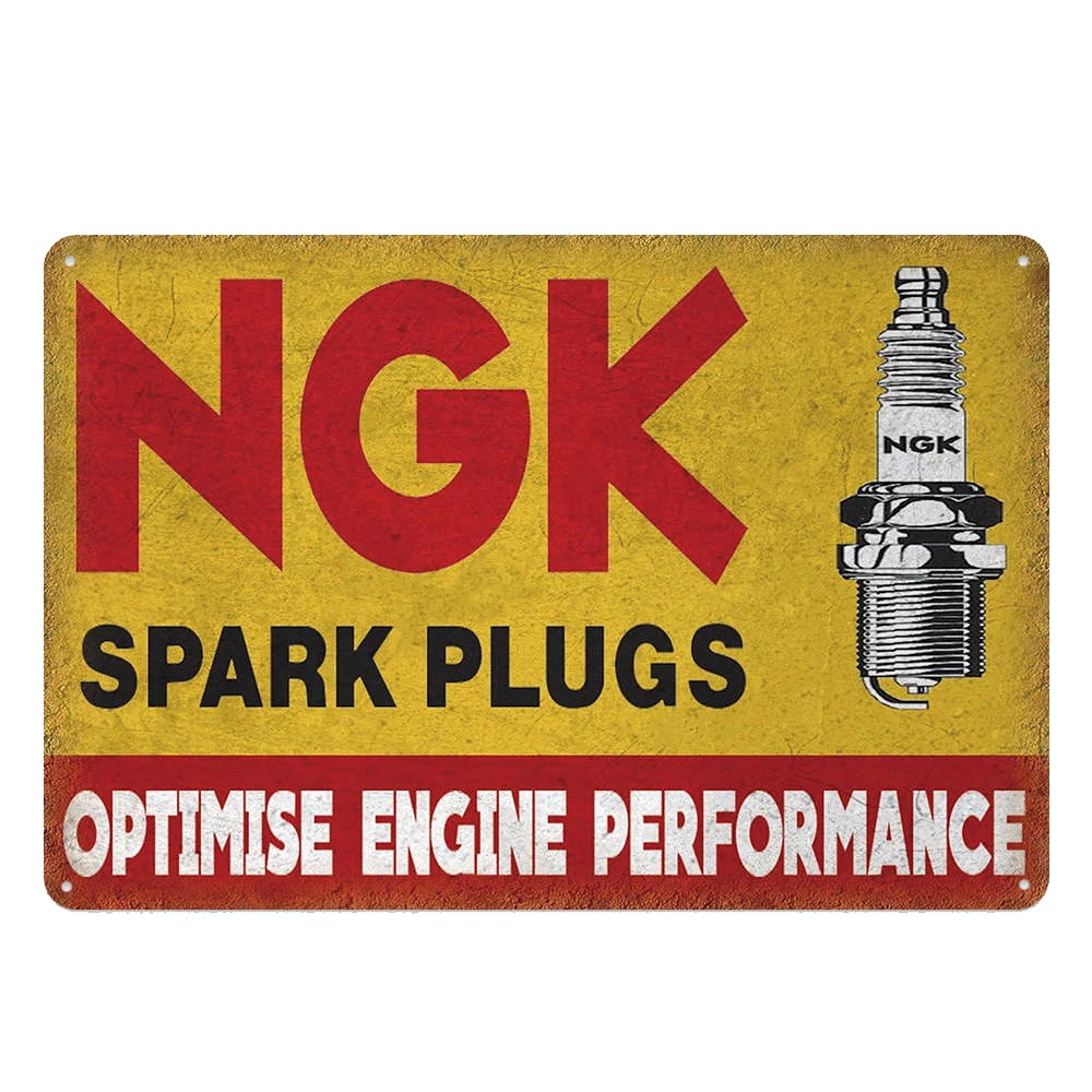 Shabby Chic Vintage Metal Tin Signs Gulf Esso Agip Man Cave Plate Motor Oil Garage Wall Stickers Gas Decor Plaque