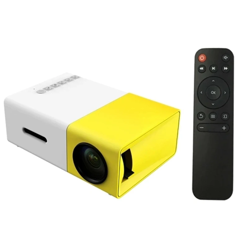 

YG300 Mini Portable Led Projector 1080P Native Resolution 320 * 240 Pixels / Brightness 400 Lumens Supporting a Variety of Video