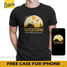 Посетите ТАТУИН Звездные войны, футболка, круглый вырез, чистый хлопок, Мужская футболка с коротким рукавом, винтажный стиль, простые футболки размера плюс
