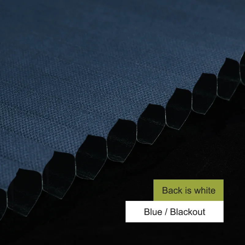 Blackout Blue Верх-вниз, низ-вверх, легко фиксируется, беспроводная, глухая, с боковым замком, сотовая занавеска, сотовые жалюзи, Индивидуальный размер - Цвет: Blackout Blue