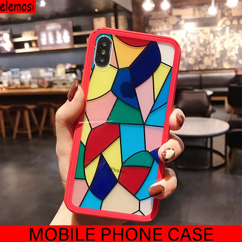 

Rainbow Mobile Phone Case For iPhone 11 Pro Max XR XS Max 6 6S 7 8 Plus X Full Body Soft TPU Phone Back Cover
