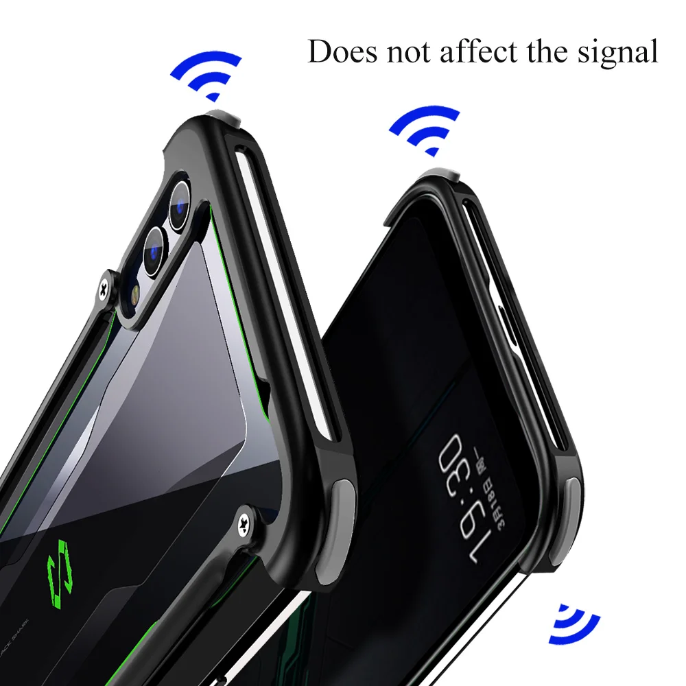 OATSBASF Airbag Metal Case For Xiaomi Black shark 2 2pro Personality Metal Bumper Cover Case For Xiaomi Black shark helo Case OATSBASF Airbag Metal Case For Xiaomi Black shark 2 2pro Personality Metal Bumper Cover Case For Xiaomi Black shark helo Case