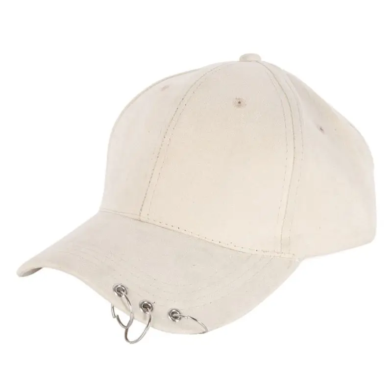 Кепка для улицы однотонная Регулируемая теннисная шапочка из хлопка аксессуары для спортивной одежды для взрослых с кольцами