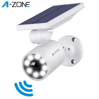 

A-ZONE Solar LED Light Imitation CCTV Surveillance Camera Waterproof Motion Sensor Outdoor Wireless Dummy Fake Security Camera
