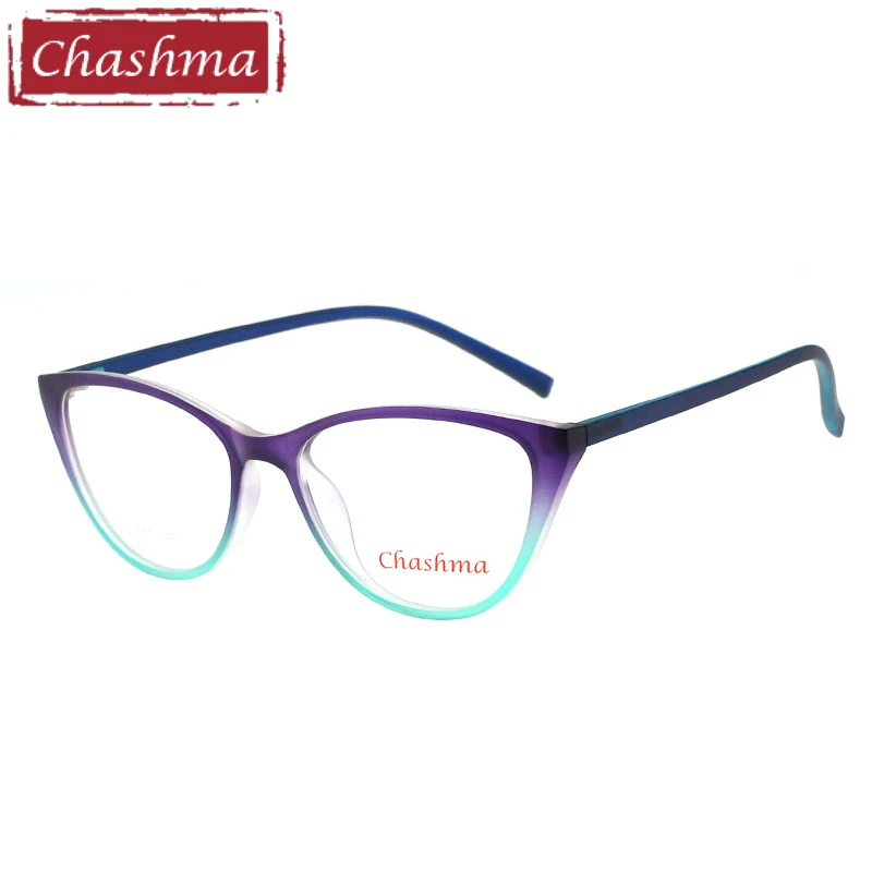 Брендовые очки Chashma кошачий глаз TR 90 по рецепту женские качественные оправы из
