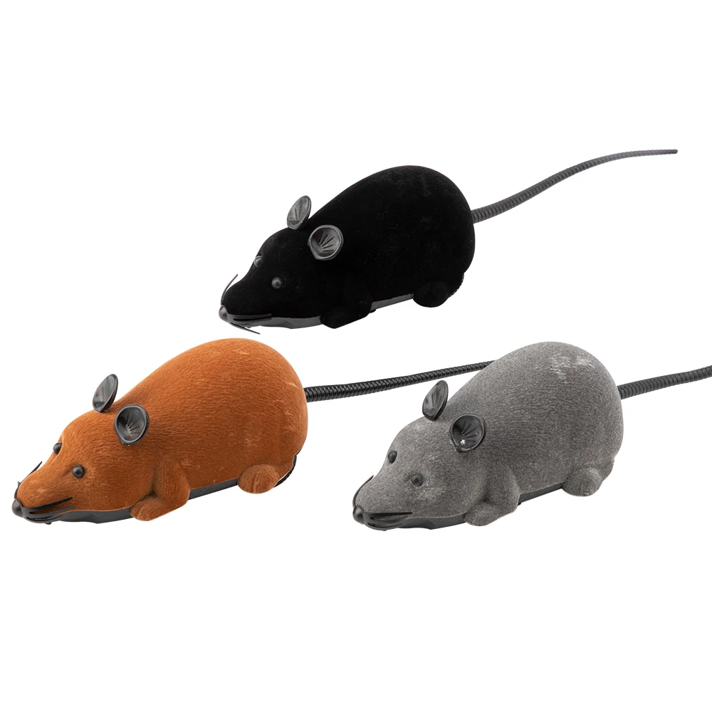 Мышь игрушки беспроводные RC мышки для котов с дистанционным управлением ложная