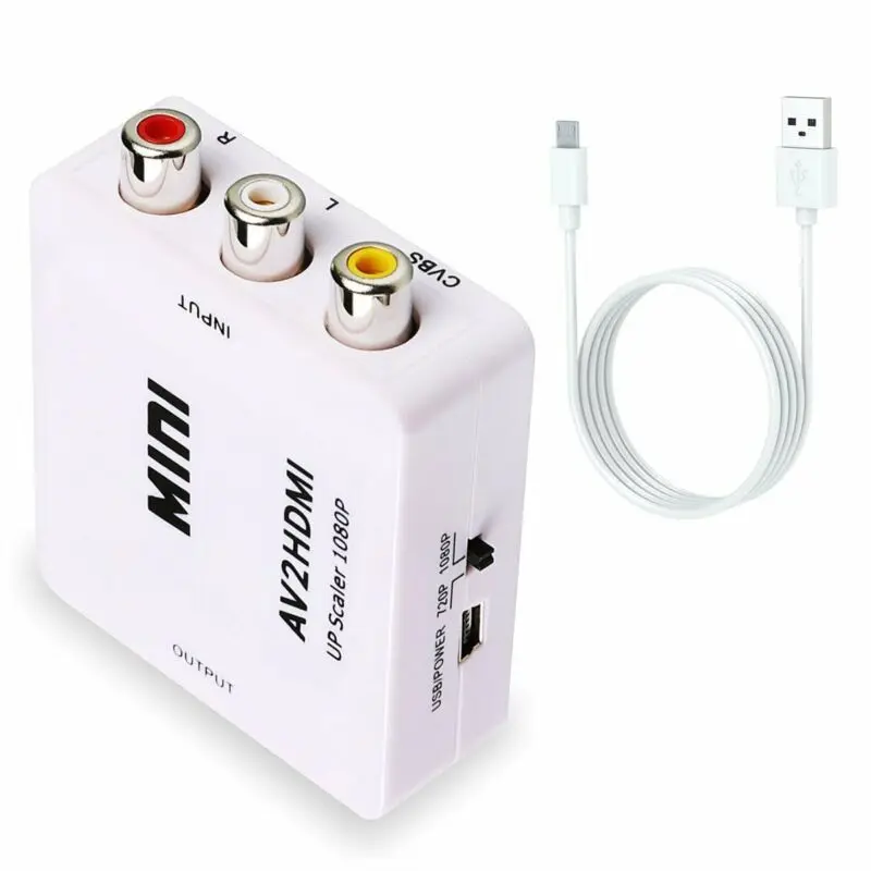 Мини AV/RCA/CVBS на hdmi-контроллер 1080P конвертер AV2HDMI видео адаптер для HD ТВ PS3 PS4 PC DVD Xbox Projecto