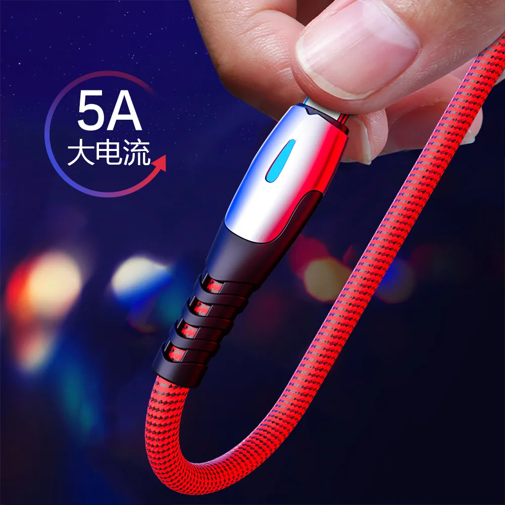 USB C кабель для передачи данных Xiaomi Mi 8 9 9T Redmi K20 Note 7 5A Быстрый Type Samsung S8 S9 S10 Huawei P30 Super