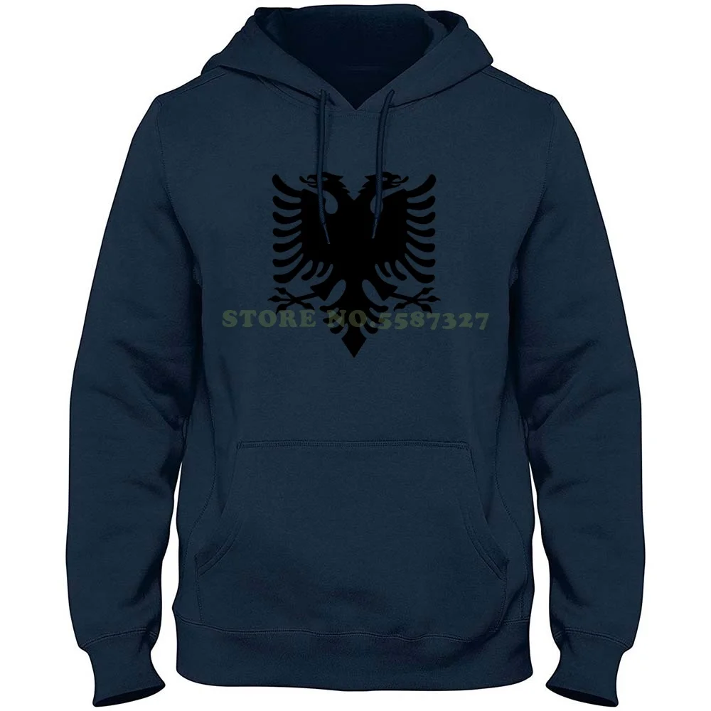 

Albania , Black Eagle On Red , Albanian Flag , Flag Of Albania , Tale Of The Eagle. Streetwear Sport Hoodie Sweatshirt Albania