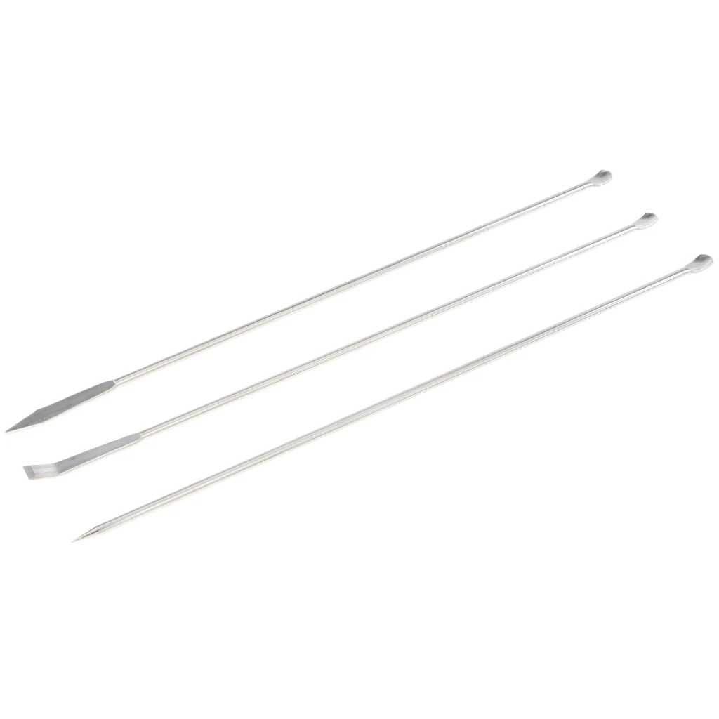 Set Of 3 Stainless Steel Micro Lab Spoon/ Scoop Lab Spatula Lab Supplies