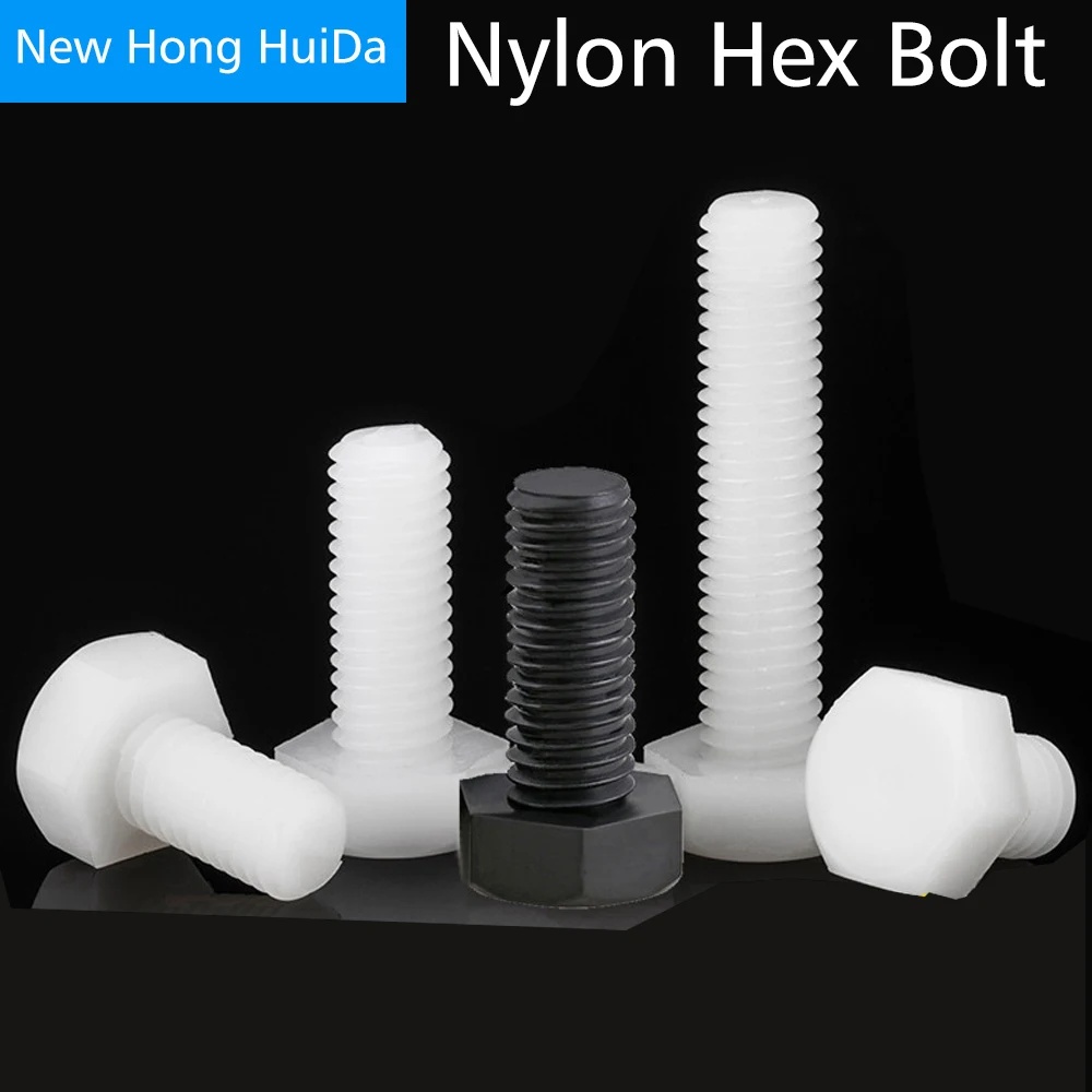 Plastic Hex Screw Nylon Bolts Bolt Plastic Nylon M8 Black Nylon Hex Bolt  Metric Aliexpress
