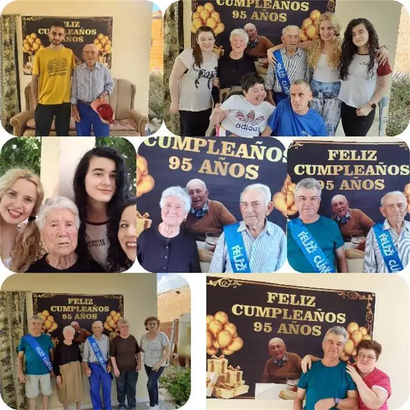 Gold Black Balloons Birthday Party Family Portrait Name Customized Poster Background Adult Birthday Decor Photography Backdrops photo backdrop