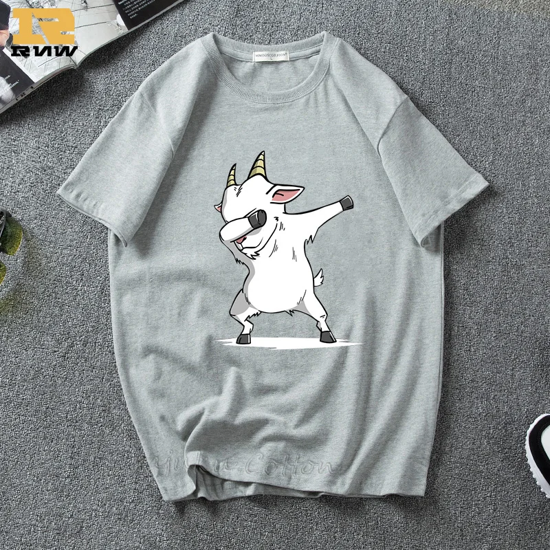 6 Dabbing Goat Футболка женская и мужская одежда забавная футболка для танцев с козами Harajuku модная футболка с графическим принтом Kawaii топы с принтом животных - Цвет: 6