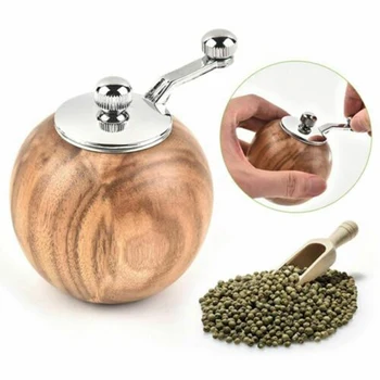 

Manual Thumb Push Salt Pepper Spice Sauce Grinder Mill Shakers Kitchen Tools Handmade Handy Manual Spice Mill