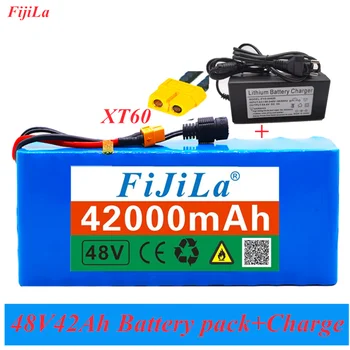 

48V 42Ah 1000watt 13S3P 18650 Battery Pack MH1 54.6v E-bike Electric bicycle battery Scooter with 25A discharge BMS with charger