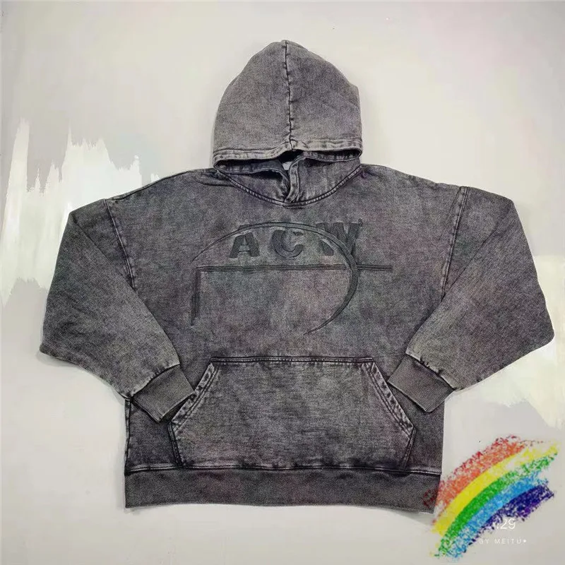 

Embroidery A-COLD-WALL Hoodies Men Women 1:1 High Quality Washing water Distressed Winter A COLD WALL ACW Pullover