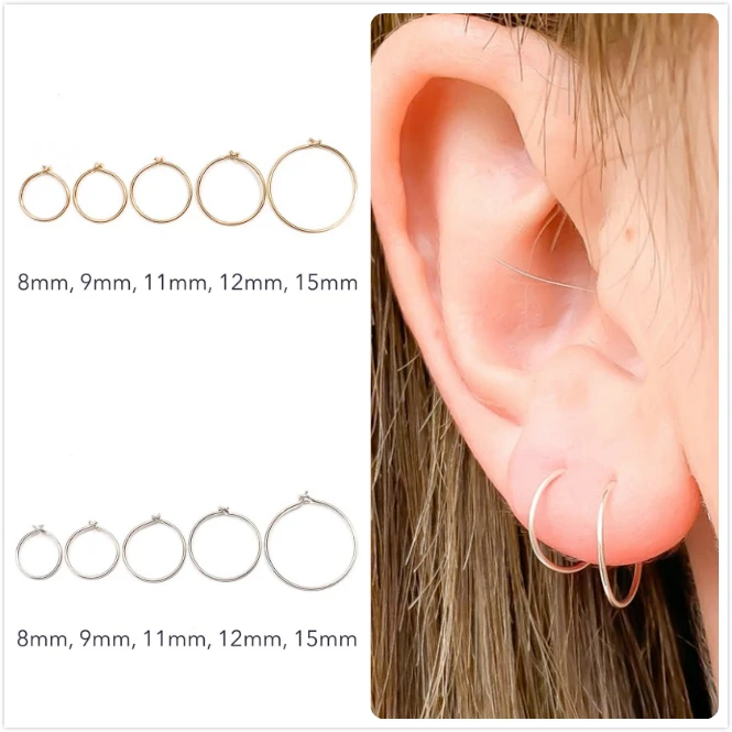sterling silver ear piercing