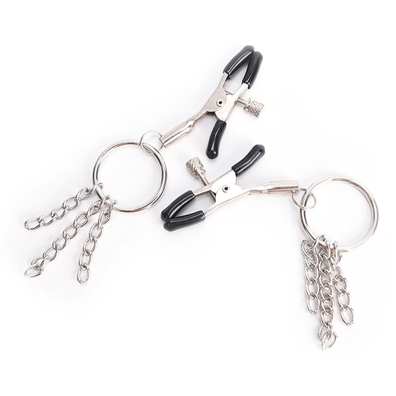 16 Styles Metal Bell Nipple Clamps With Chain Clips Flirting Teasing Sex Flirt Bondage Kit Slave Bdsm Exotic Accessories