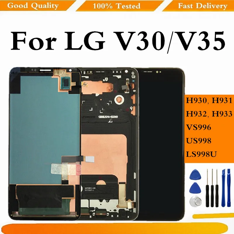 Сменный ЖК-дисплей для LG V30 V35 кодирующий преобразователь сенсорного экрана в
