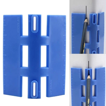 

Woodworking Corner Marking Tool Scribe Corner Trim Gauge for Baseboard Chair R9JC