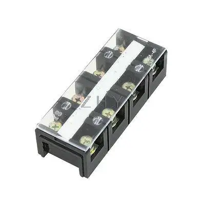 

60A 600V Dual Row 4 Positions Terminal Barrier Block Connector