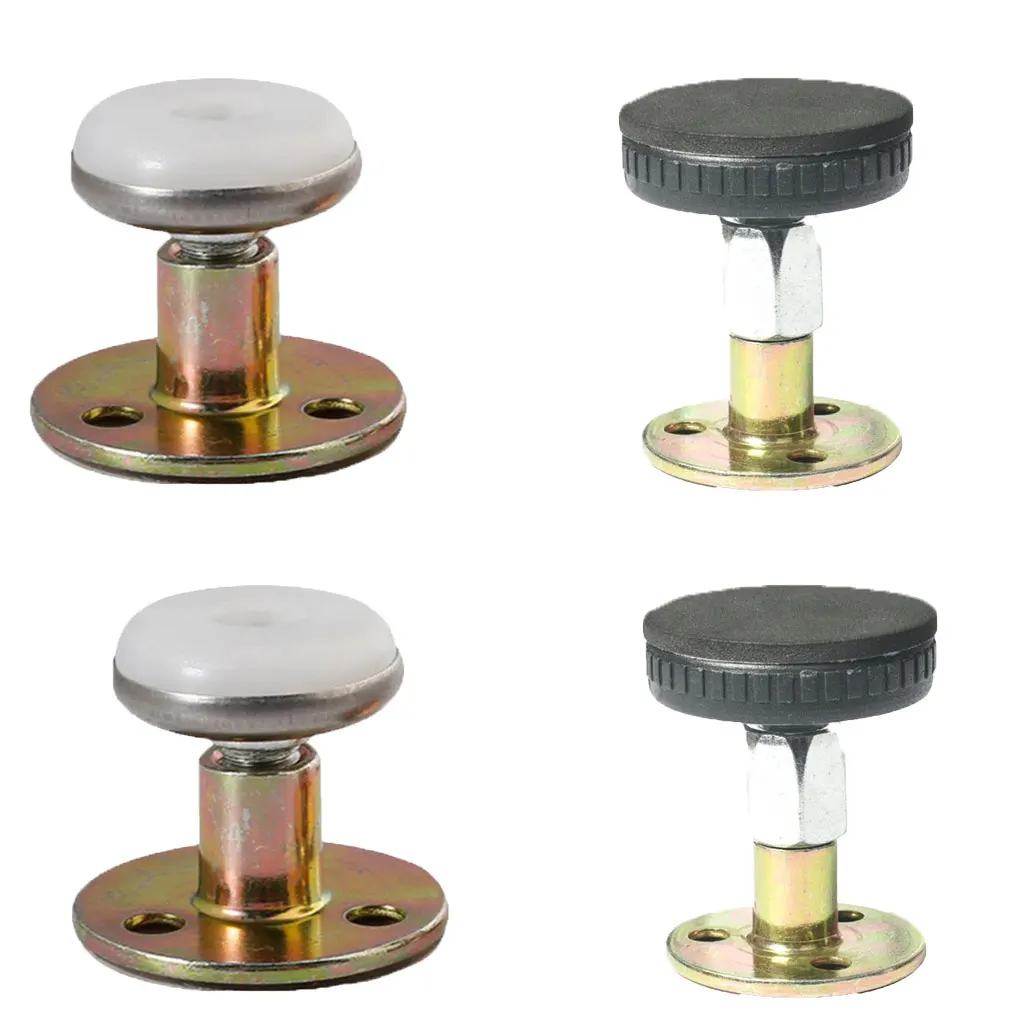 4 Pieces Adjustable Threaded Bed Frame Anti-Shake Tool Support for Room Wall and Furniture DIY