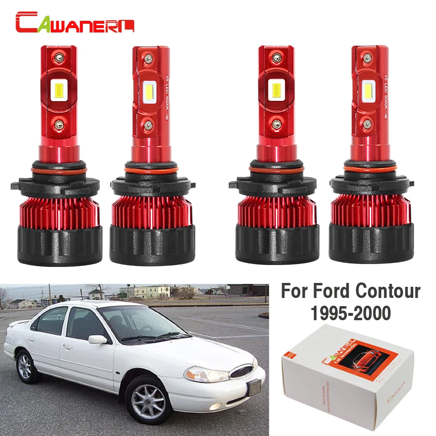 Cawanerl для Ford Contour 1995 2000 автомобильная светодиодная лампа фары дальний свет ближний