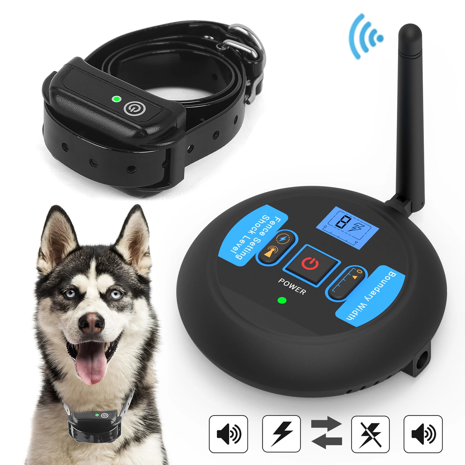 Upgrade Wireless Dog Electric Fence 200m Rechargeable Ip67 Smart