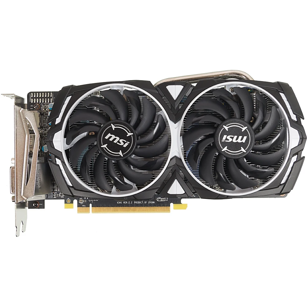 Видеокарта MSI PCI-E Radeon RX 570 ARMOR 8G OC AMD RX570 8192Mb 256b GDDR5 1268/7000 DVIx1/HDMIx1/DP
