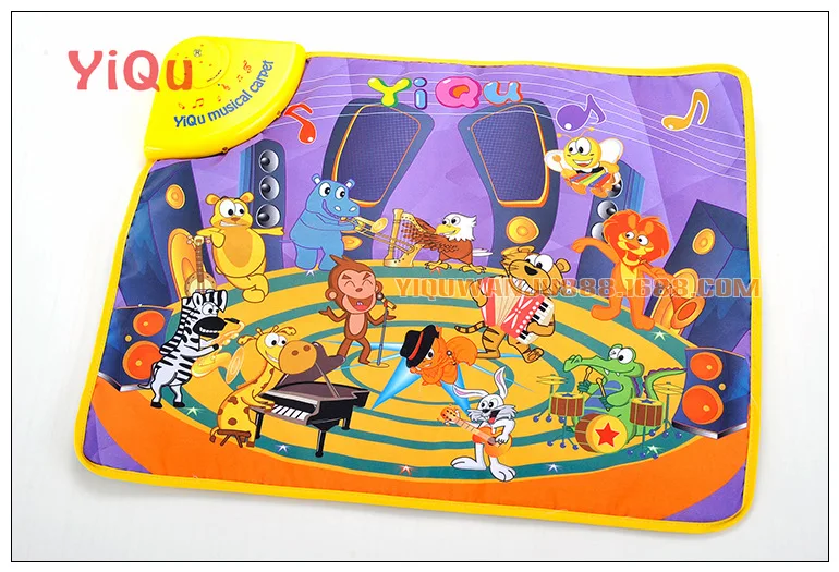 Yiqu3013 детская музыкальная игра коврик Игрушка Животные концертный сенсорный большой цирковой инструмент одеяло