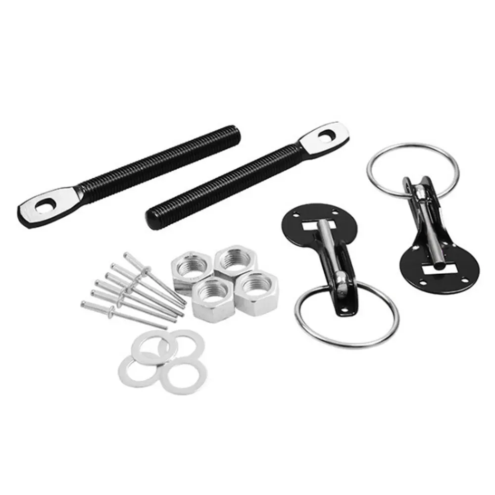 

Universal Car Aluminum Alloy Mount Hood Pin Bonnet Lock Kit Automobile Refitting Car Styling Accessories Automobile
