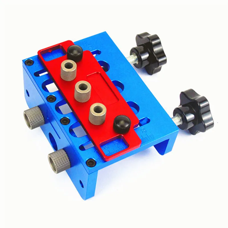 

3 In 1 Woodworking Drill Guide Set Hole Puncher Dowelling Jig Positioner Clamp Dowel Tenon Punching Tools Carpentry Tools Kit