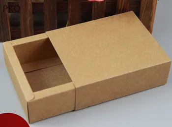 

10pcs Vintage Kraft paper Candy Box small gift packaging box Wedding Favors Gift Bag Party wedding Supplies soap box jewelry box