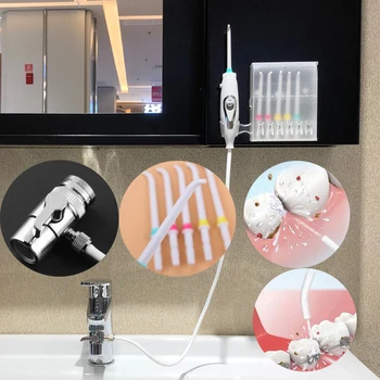 

Water Dental Flosser Portable Oral Irrigator Toothbrush Irrigation SPA Teeth Cleaning Switch Jet Family Water Floss Profesional