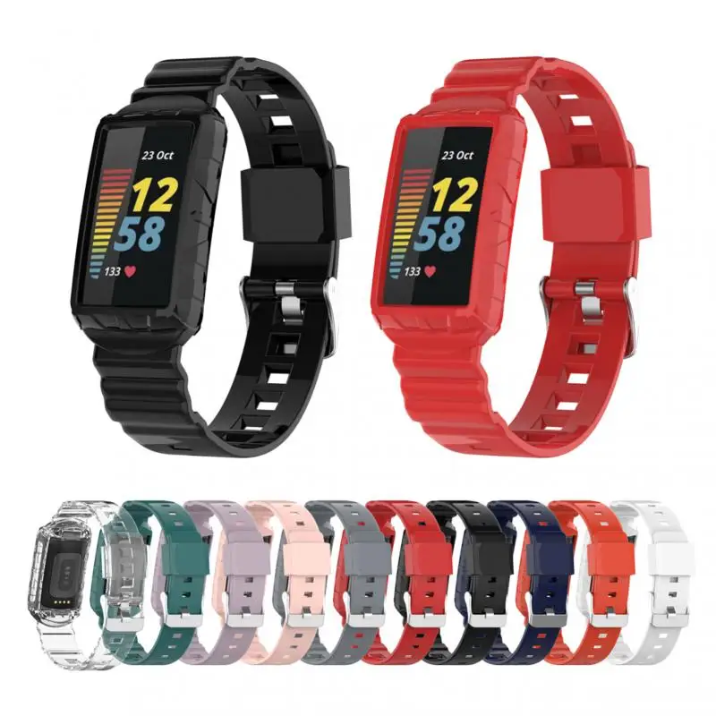 Для Fitbit Charge 5 армированный ремешок для 4/3SE универсальный Все в одном Силиконовый