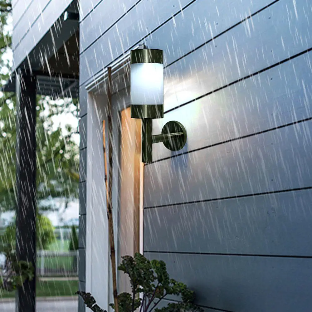 Modern LED Wall Lamp Solar Powered Sconce Wall Lights Outdoor Garden Porch Light Waterproof