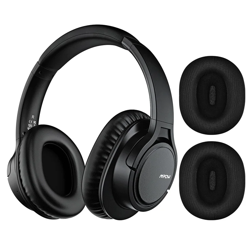 Mpow APTX H7 Plus беспроводные/проводные наушники Bluetooth 4,1 Гарнитура 2 запасные наушники для iPhone huawei Xiaomi Tablet samsung - Цвет: Black