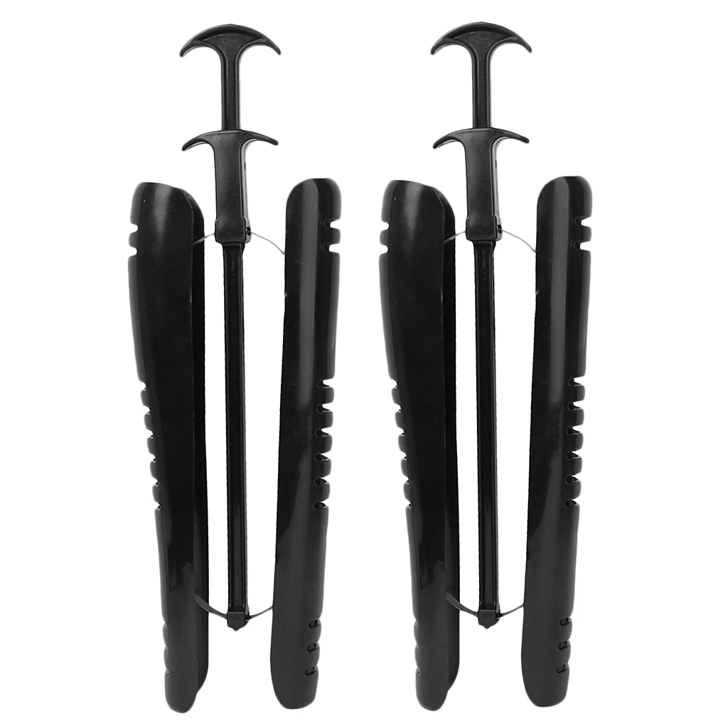 Pack of 2 Boot Stretcher / Shoe Tree Shoes Shape Keeper with Handle - 12 Inch