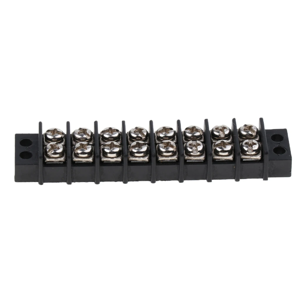 Marine Boat 8Position 450V 30A Double Row Terminal Block Screw Bus Bar